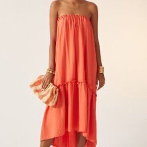 Anthropologie Strapless Maxi Dress